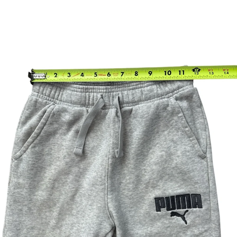 Puma Youth‎ Boys/Unisex Gray Jogger Style Sweat Pants Size Medium Logo
